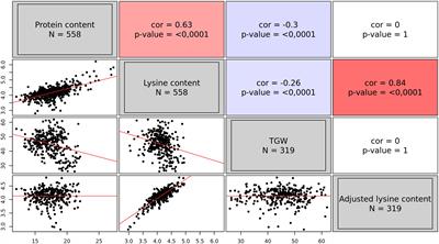 Genomic prediction reveals unexplored variation in grain protein and lysine content across a vast winter wheat genebank collection